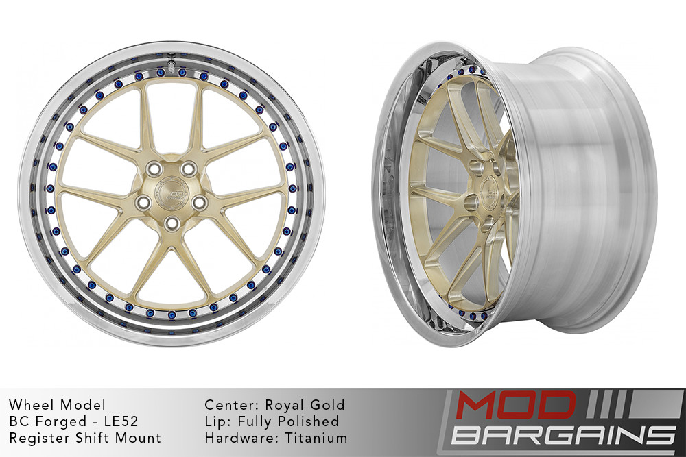 BC Forged LE52 / MLE52 Modular Wheels 18-22 Inch - All Makes